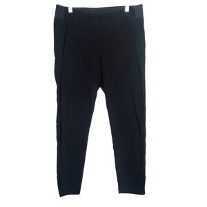 32 DEGREES HEAT Skinny Pants High Rise Elastic Waist Stretch Black Size Large